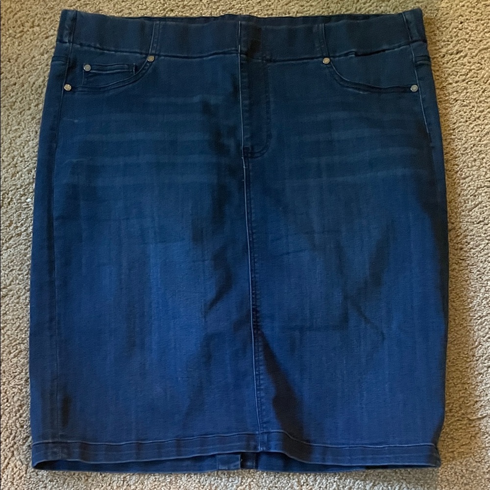 Denim Blue Pencil Skirt